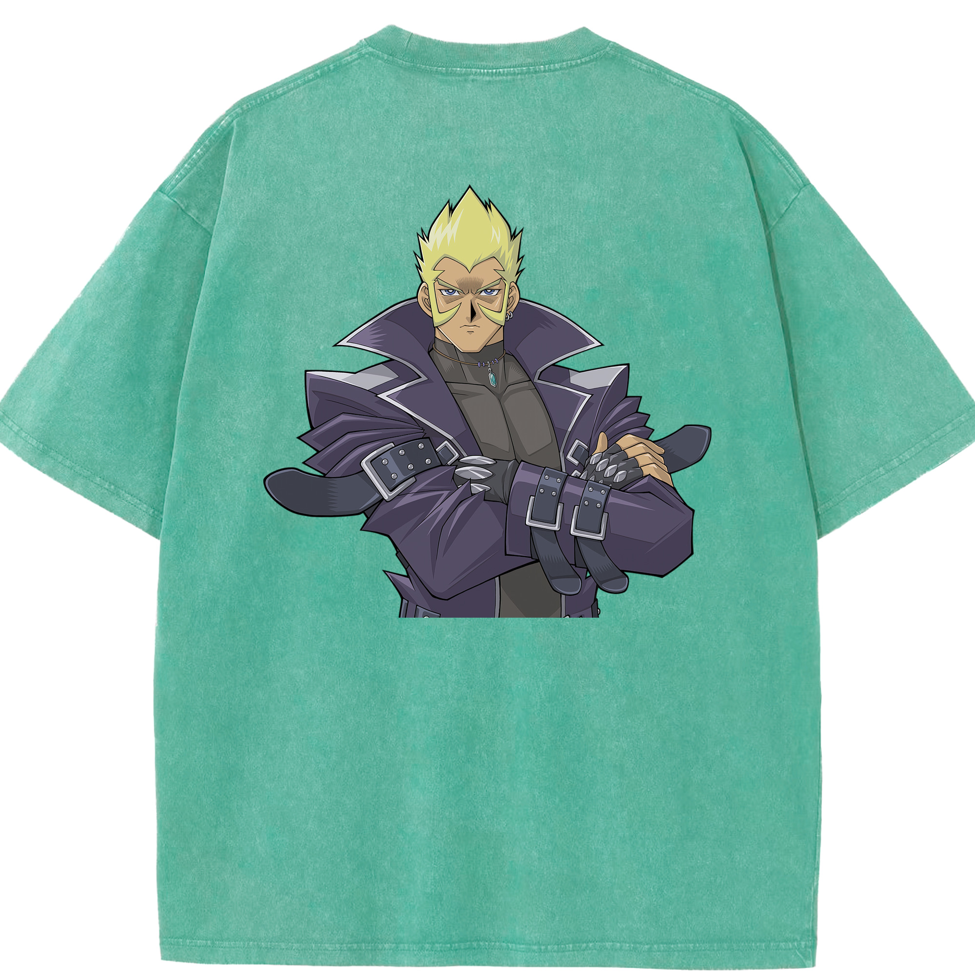 （画像用） 遊☆戯☆王 Yu-Gi-Oh! 綿100% ヴィンテージ風 半袖Tシャツ（背面プリント）